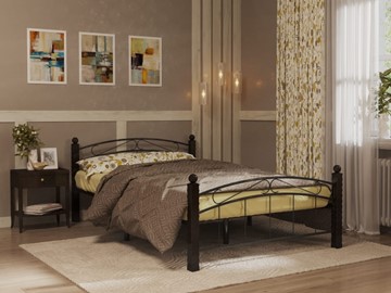 Спальная кровать Гарда 15, 160х200, черная в Чебоксарах