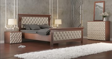Спальная кровать СВ-Стиль Лидер 160*200 с основанием в Чебоксарах