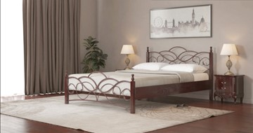 Спальная кровать Марго 140*200 с основанием в Чебоксарах