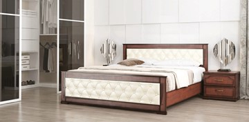 Кровать в спальню СВ-Стиль Стиль 2, 160х200, кожзам, с основанием в Чебоксарах