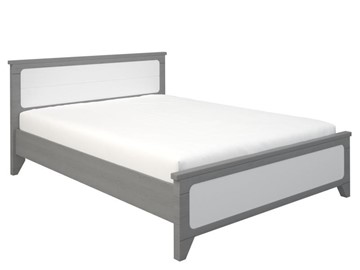Кровать двуспальная Боринское Соня 1400, Серый/Белый в Чебоксарах