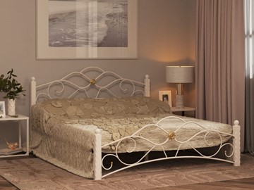 Кровать в спальню Гарда 3, 160х200, белая в Чебоксарах