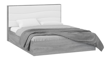 Кровать с механизмом 2-спальная Миранда тип 1 (Дуб Гамильтон/Белый глянец) в Чебоксарах