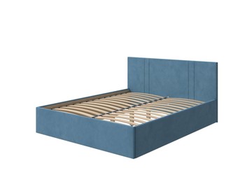 Спальная кровать Helix Plus 90х200, Велюр (Monopoly Прованский синий (792)) в Чебоксарах