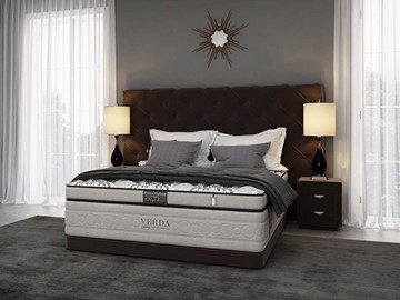 Кровать в спальню Style/Basement 160х200, Флок (Велсофт Спелая слива) в Чебоксарах