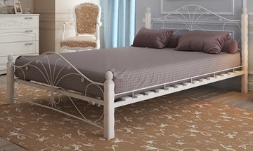 Двуспальная кровать Фортуна 1, 1600, белый/белый в Чебоксарах