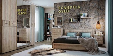 Модульная спальня SCANDICA OSLO №1 в Чебоксарах