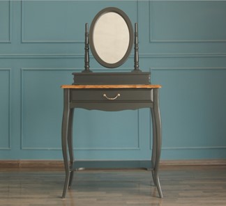 Столик косметический Leontina с зеркалом (ST9321BLK) Черный в Чебоксарах
