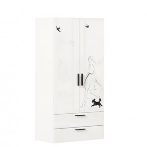 Шкаф комбинированный Джоли ЛД 535.040, Серый шелк в Чебоксарах