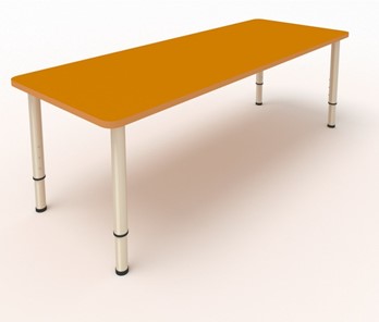 Детский стол 2-местный  (по одну сторону столешн.) СДО-2 (0-3) оранжевый в Чебоксарах
