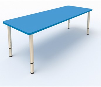 Стол для детей 2-местный  (по одну сторону столешн.) СДО-3 (0-3) синий в Чебоксарах