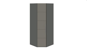 Распашной шкаф угловой Наоми, цвет Фон серый, Джут СМ-208.07.06 в Чебоксарах