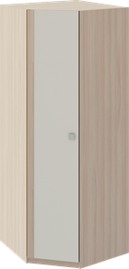 Распашной шкаф угловой Глэдис М21 (Шимо светлый/Белый текстурный) в Чебоксарах
