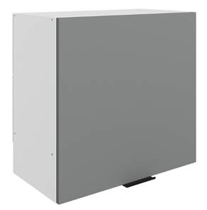Кухонный шкаф Стоун L600 Н566 (1 дв. гл.) (белый/оникс софттач) в Чебоксарах