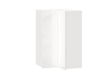 Шкаф кухонный угловой высокий Шервуд, ЛД 281.570.000.170, белый/белый глянец в Чебоксарах