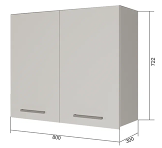 Кухонный шкаф ВС7 80, Сатин/Антрацит в Чебоксарах