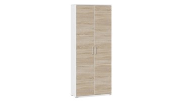 Шкаф с 2-мя дверьми Успех-2 ПМ-184.18 (Дуб Сонома, Белый) в Чебоксарах
