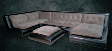 П-образный диван Шад Эвелина со столом-пуфом в Чебоксарах