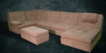 П-образный диван Шад Премьер со столом-пуфом в Чебоксарах
