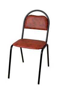 Офисный стул Стандарт СРП-033 Эмаль коричневый кожзам в Чебоксарах