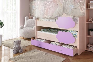 Детская 2-этажная кровать Соник 1.6 с ящиком, Ирис в Чебоксарах