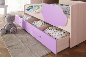 Двухэтажная детская кровать Соник 1.6 с ящиком, Ясень Шимо в Чебоксарах - предосмотр 1