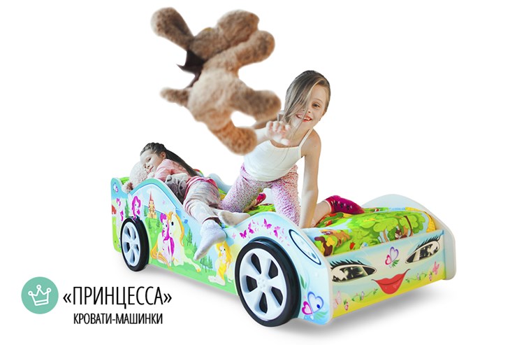 Кровать-машина детская Принцесса в Чебоксарах - изображение 3