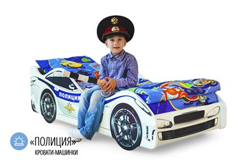 Детская кровать-машина Полиция в Чебоксарах - предосмотр 1