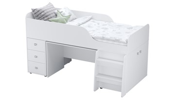 Детская кровать с рабочей зоной POLINI Kids Simple 4500 Белый в Чебоксарах - предосмотр 6
