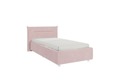 Кровать детская 0.9 Альба, нежно-розовый (велюр) в Чебоксарах