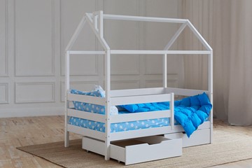 Детская кровать Домик с ящиками, цвет белый в Чебоксарах - предосмотр 2