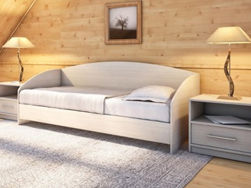 Подростковая кровать Этюд Софа, 90х200, ясень шимо светлый в Чебоксарах