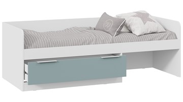 Кровать в детскую Марли Тип 1 (Белый/Серо-голубой) в Чебоксарах - предосмотр 1