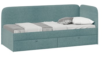 Подростковая кровать Молли тип 1 (80), Микровелюр Scandi Indigo 11 в Чебоксарах