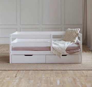 Детская кровать Софа с ящиками, цвет белый в Чебоксарах - изображение