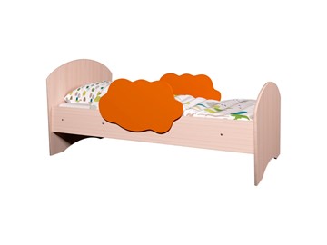 Кровать детская Тучка, корпус Дуб млечный, фасад Оранжевый в Чебоксарах