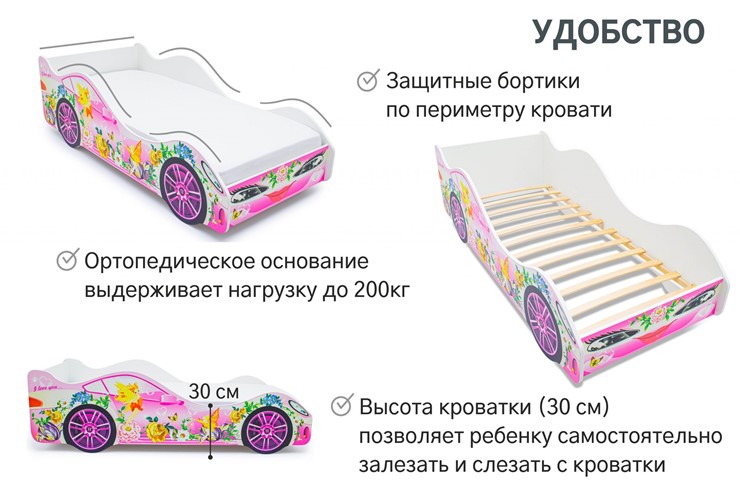 Кровать-машина в детскую Фея в Чебоксарах - изображение 4