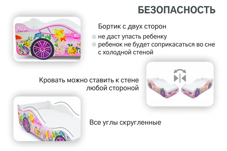 Кровать-машина в детскую Фея в Чебоксарах - изображение 5