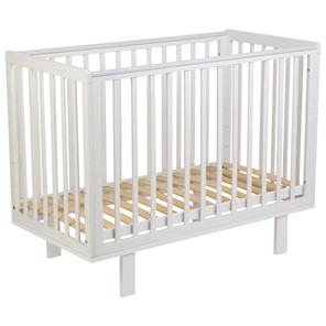 Кровать для новорожденных серия 3400 POLINI Kids Simple 340 Белый в Чебоксарах