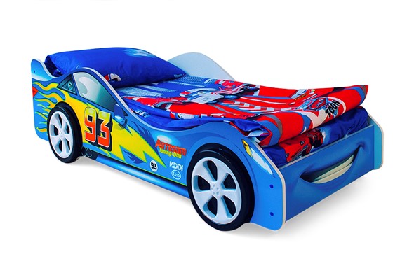 Кровать-машина детская Тачка синяя в Чебоксарах - изображение