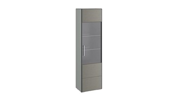 Шкаф одностворчатый Наоми для посуды, цвет Фон серый, Джут ТД-208.07.25 в Чебоксарах