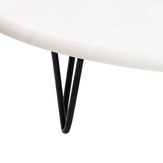 Журнальный стол Дадли (Черный/Белый бетон) в Чебоксарах - изображение 5