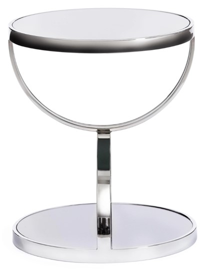 Столик GROTTO (mod. 9157) металл/дымчатое стекло, 42х42х50, хром в Чебоксарах - изображение 1