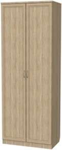 Шкаф 2-х створчатый 100 со штангой, цвет Дуб Сонома в Чебоксарах - предосмотр