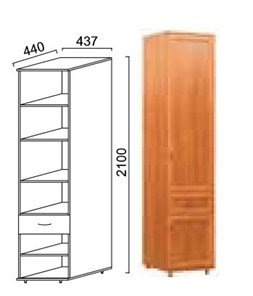 Шкаф 2-х дверный Александра-1, ПР-4, шимо светлый, МДФ с кожзамом в Чебоксарах