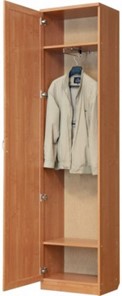 Шкаф одностворчатый 107 с выдвижной штангой, цвет Дуб Сонома в Чебоксарах - предосмотр 1