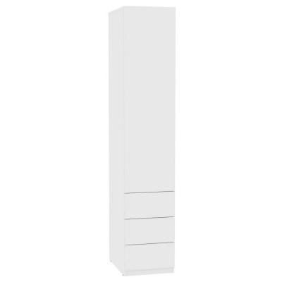 Шкаф распашной Риал (H11) 230х45х45 PUSH to OPEN, Белый в Чебоксарах - изображение