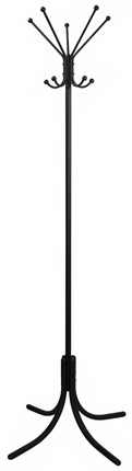 Вешалка для одежды КР-10Л, цвет черный в Чебоксарах - изображение