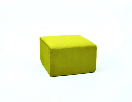 Пуф бескаркасный Тетрис 50х50, зеленый в Чебоксарах - изображение