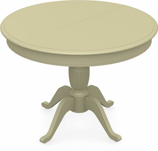 Кухонный стол раскладной Леонардо-1 исп. Круг 1000, тон 10 (Морилка/Эмаль) в Чебоксарах